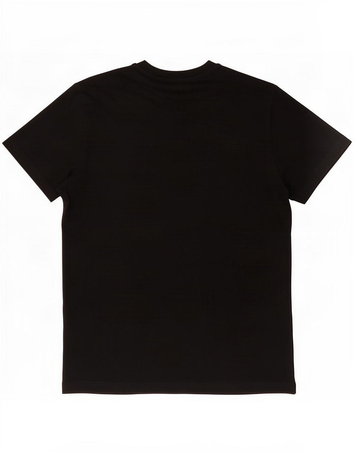 Diesel Camiseta masculina gráfica Top médio algodão preto