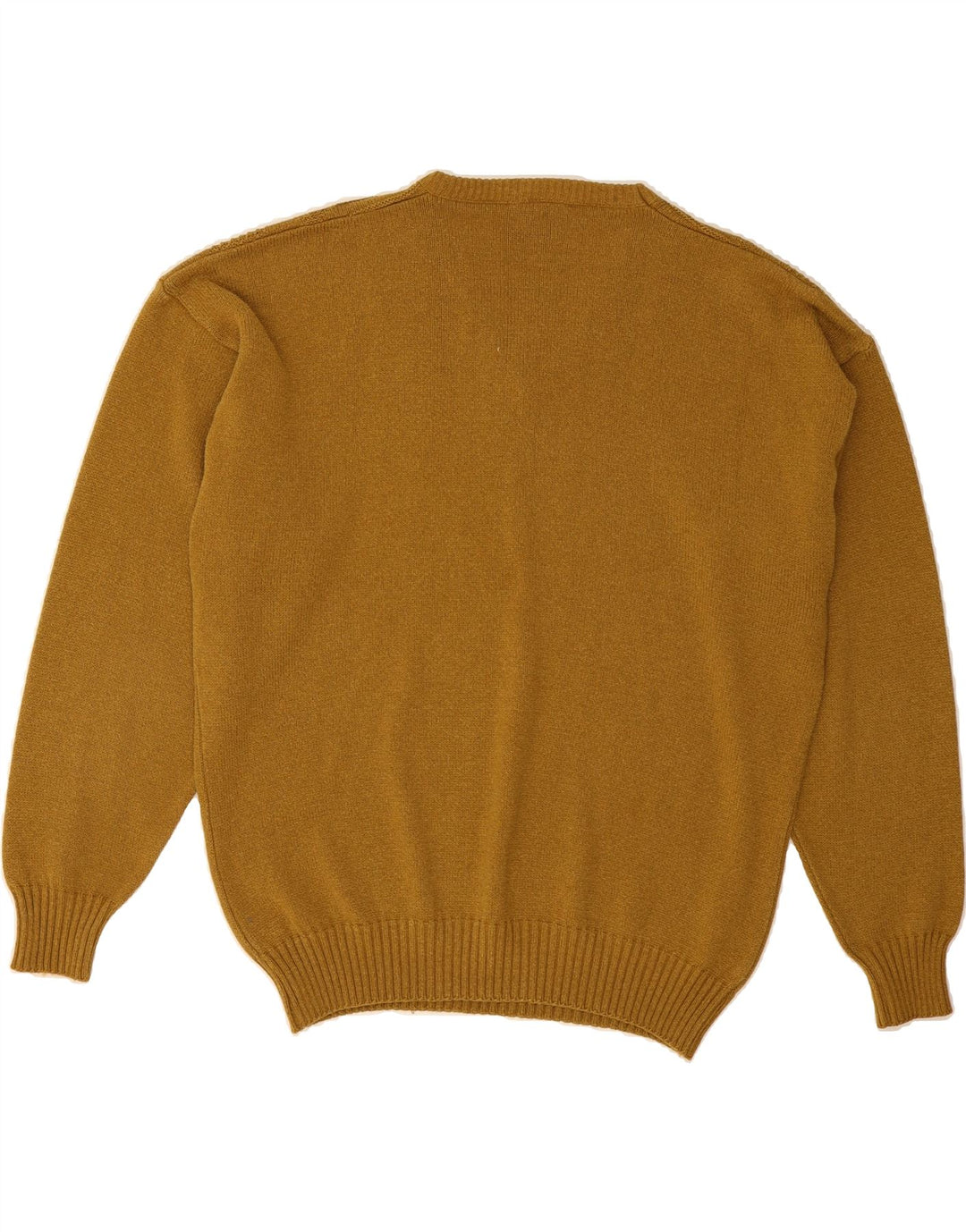 CENTRO MAGLIA Womens V-Neck Jumper Sweater IT 54 2XL Yellow Cotton Vintage Centro Maglia and Second-Hand Centro Maglia from Messina Hembry 