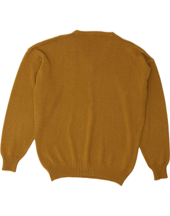 CENTRO MAGLIA Womens V-Neck Jumper Sweater IT 54 2XL Yellow Cotton Vintage Centro Maglia and Second-Hand Centro Maglia from Messina Hembry 