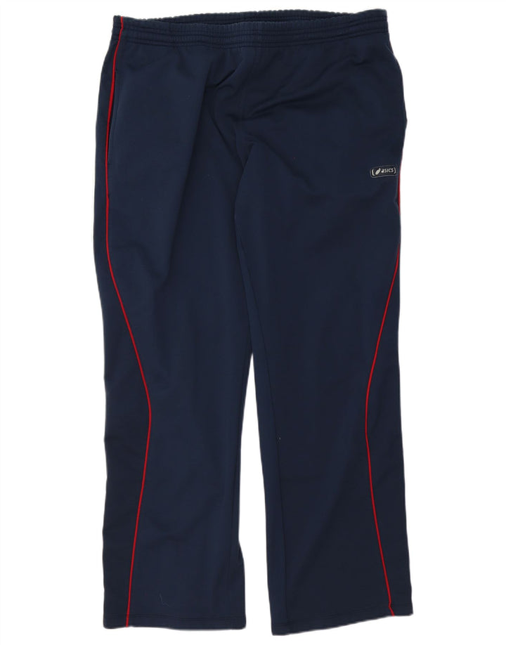 Calça de treino masculina Asics XL azul marinho poliéster