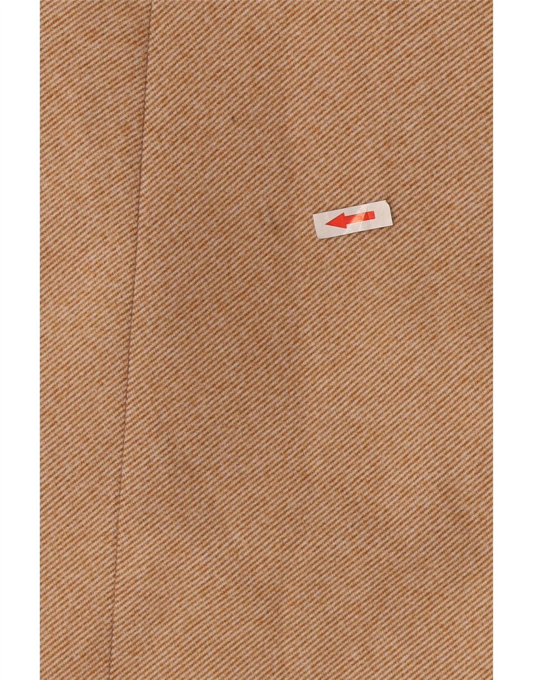 Casaco feminino Zara com peito duplo UK 14 poliéster bege médio
