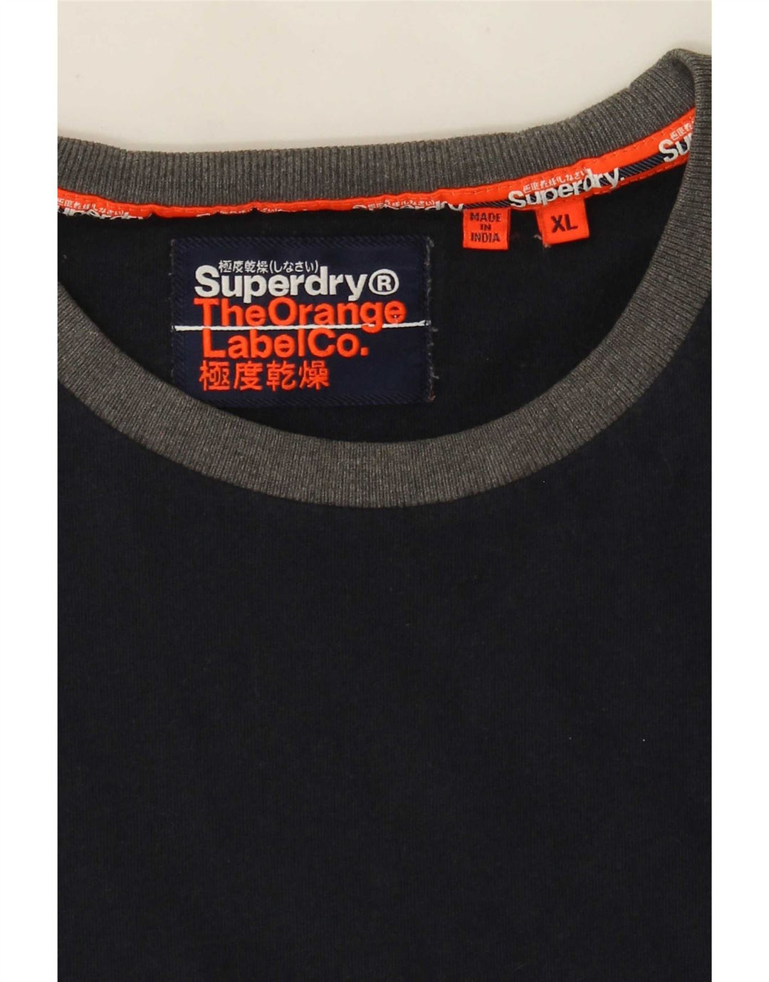 Camiseta masculina Superdry Top XL azul marinho colorblock