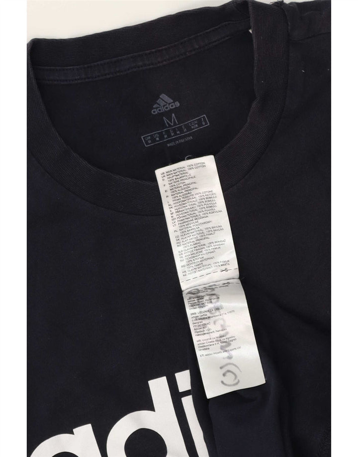 Adidas Camiseta Masculina Graphic Top Médio Algodão Azul Marinho