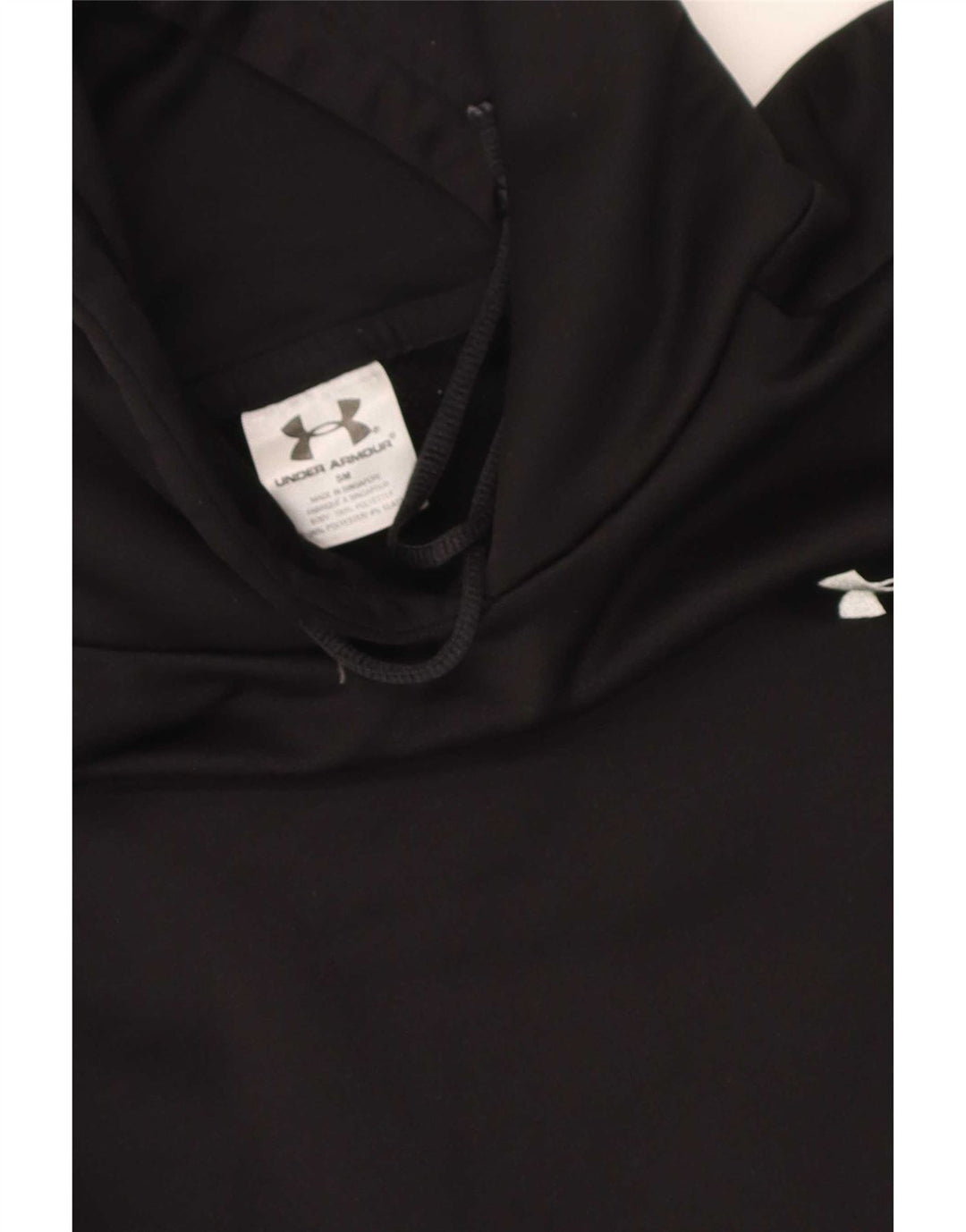 Under Armour Womens Hoodie Jumper UK 10 Pequeno Poliéster Preto