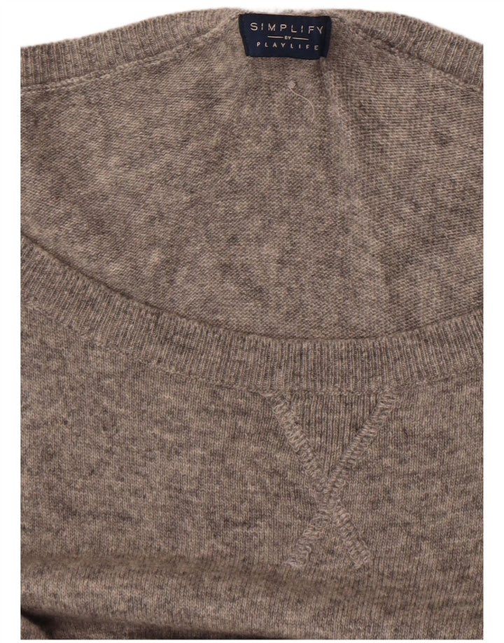 Vestido jumper feminino Playlife Reino Unido 10 pequeno cinza