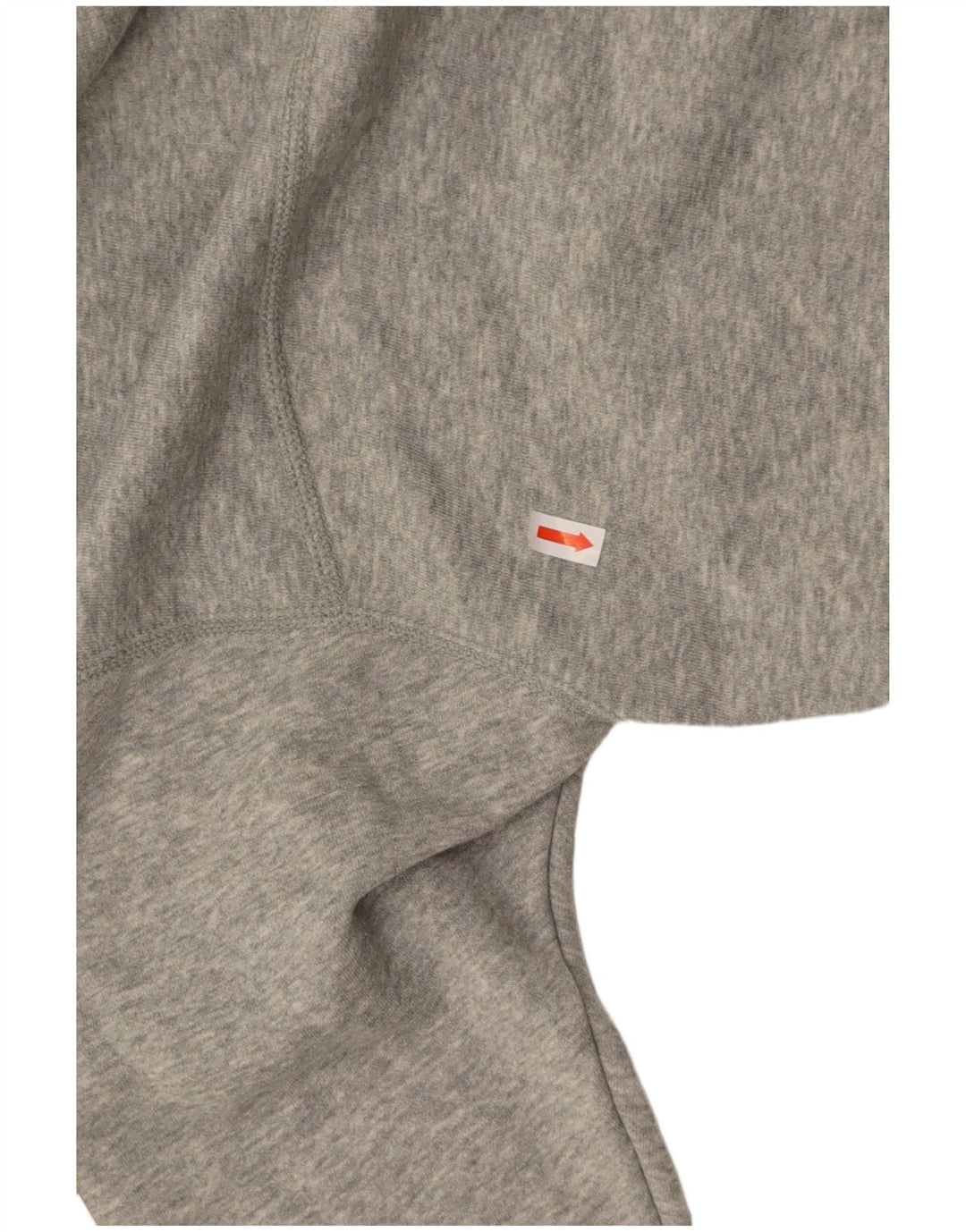 Suéter feminino NIKE com capuz e zíper gráfico oversized UK 10 cinza pequeno