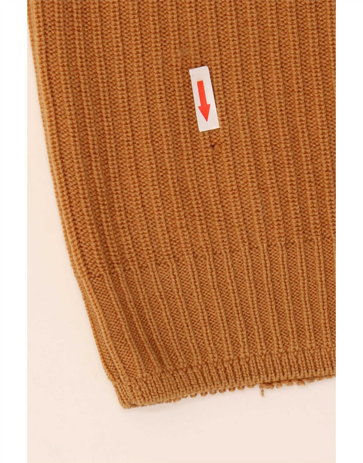 Suéter masculino Joop com gola redonda IT 50 lã marrom médio