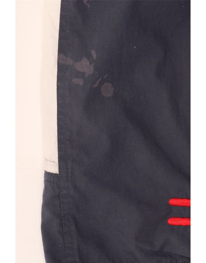 Lotto masculino gráfico sem mangas agasalho jaqueta grande bloco colorido branco