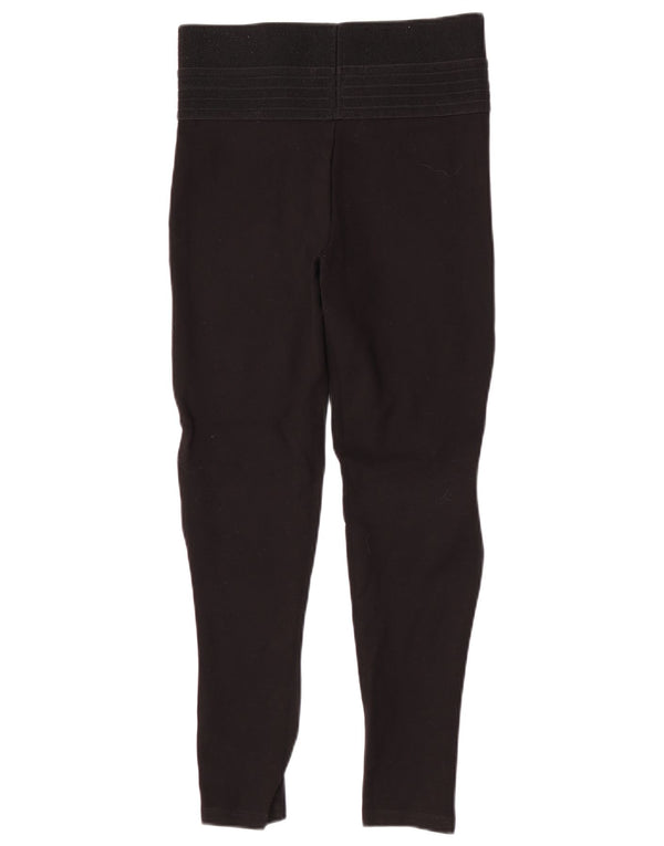 Zara Leggings feminino de cintura alta médio preto poliamida