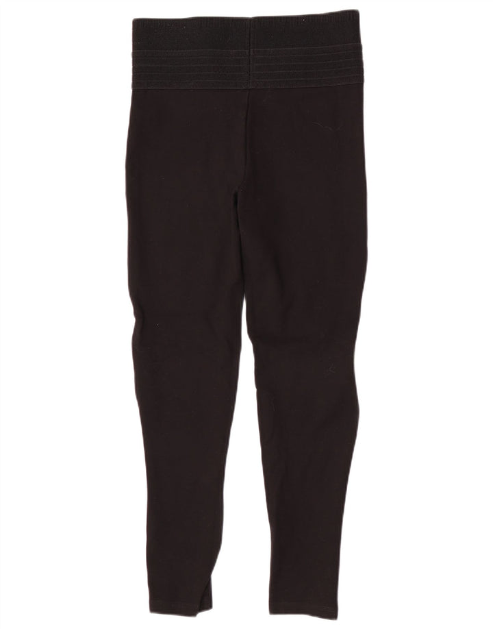 Zara Leggings feminino de cintura alta médio preto poliamida
