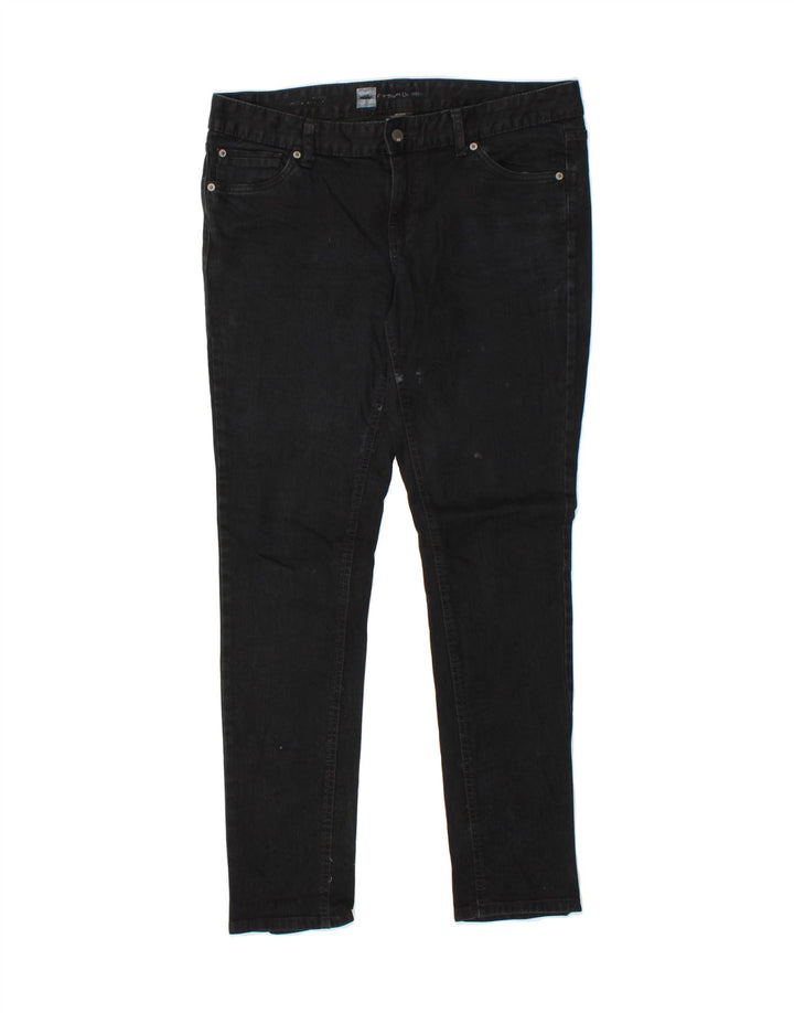 MOSSIMO Womens Slim Jeans US 12 Large W34 L31 Black Cotton Vintage Mossimo and Second-Hand Mossimo from Messina Hembry 