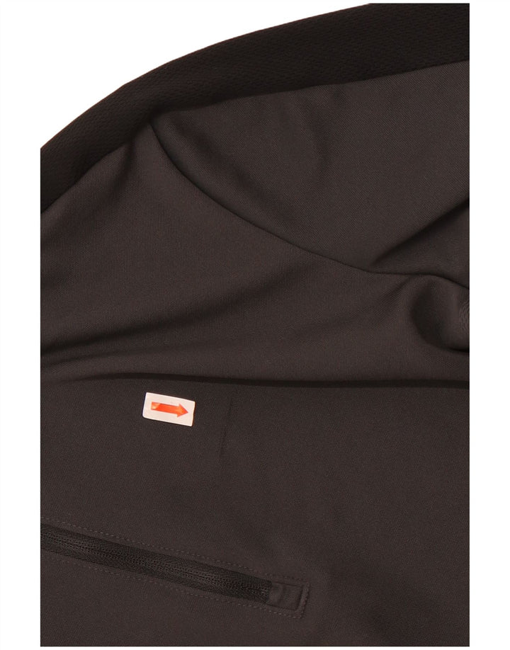 Top Nike Boys Dri Fit manga comprida 12-13 anos grande cinza colorblock