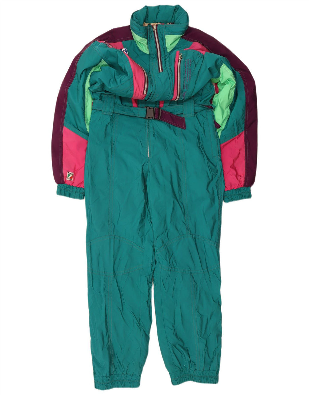 Macacão de esqui masculino COLMAR IT 54 grande verde colorblock poliamida