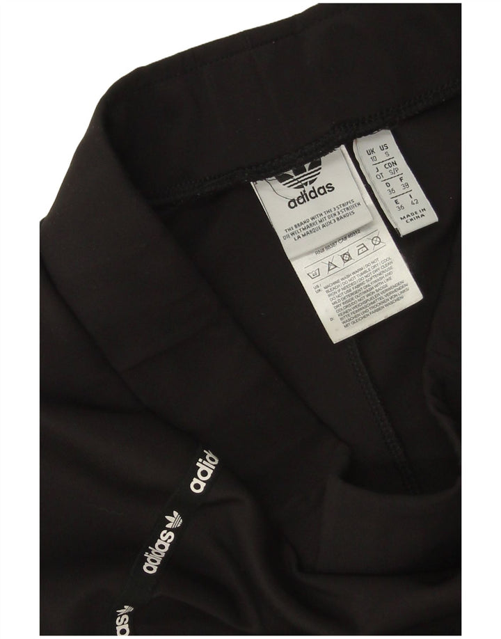 Shorts esportivos gráficos femininos Adidas UK 10 pequeno poliéster preto