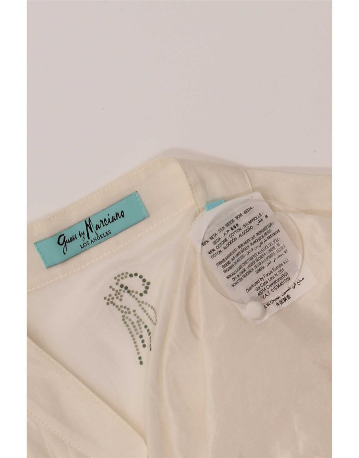 Blusa feminina manga curta Guess By Marciano IT 44 médio off white