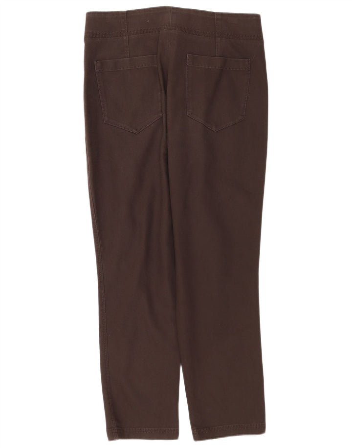 Calça feminina cortada reta Massimo Dutti EU 40 médio W30 L26 marrom