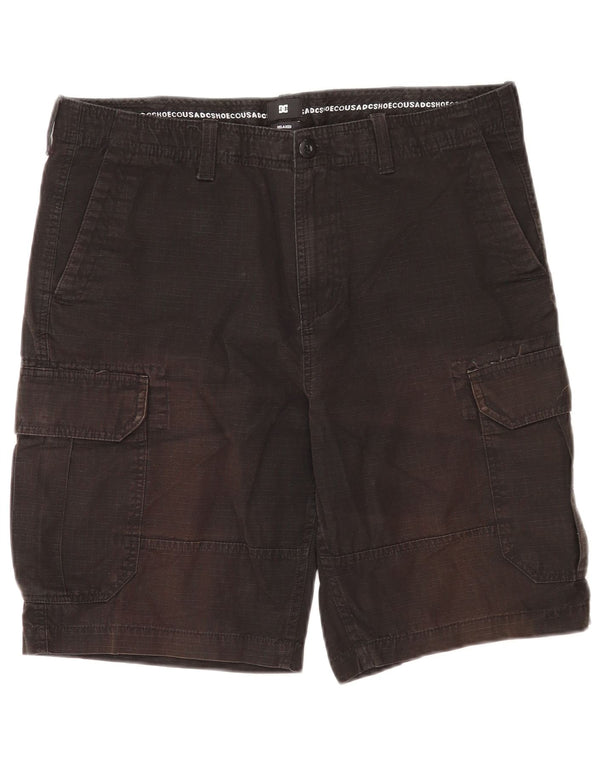Shorts DC Masculino Relaxed Fit Cargo W33 Algodão Preto Médio