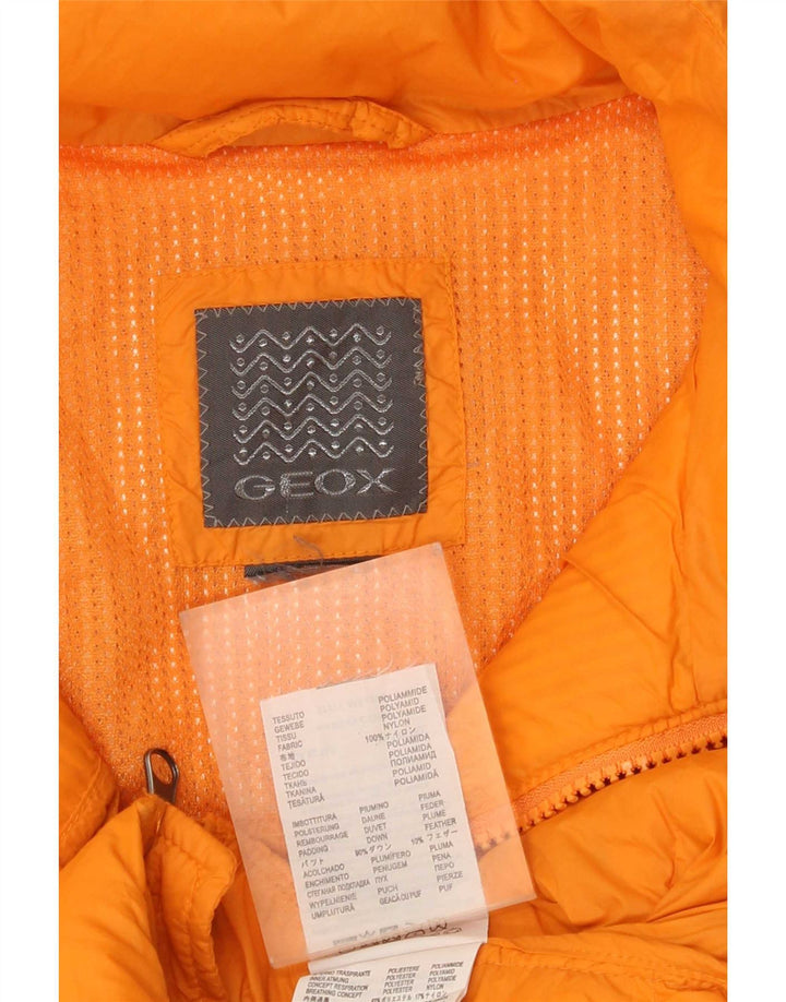 Colete acolchoado feminino Geox UK 18 XL laranja poliamida
