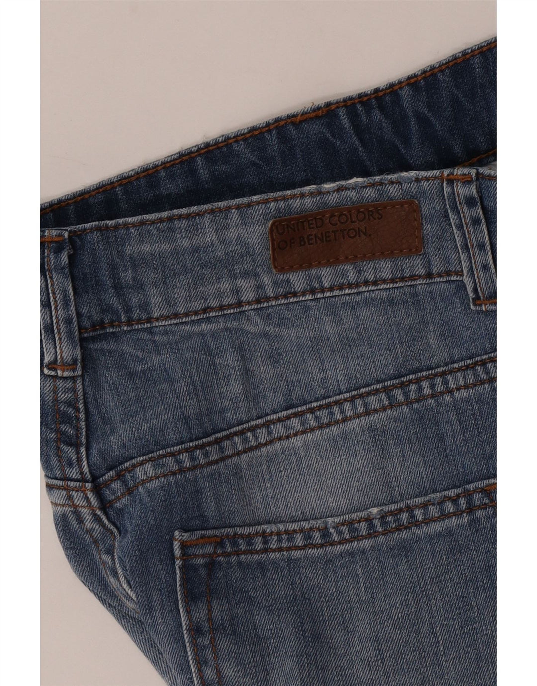 Shorts jeans feminino Benetton W30 azul médio