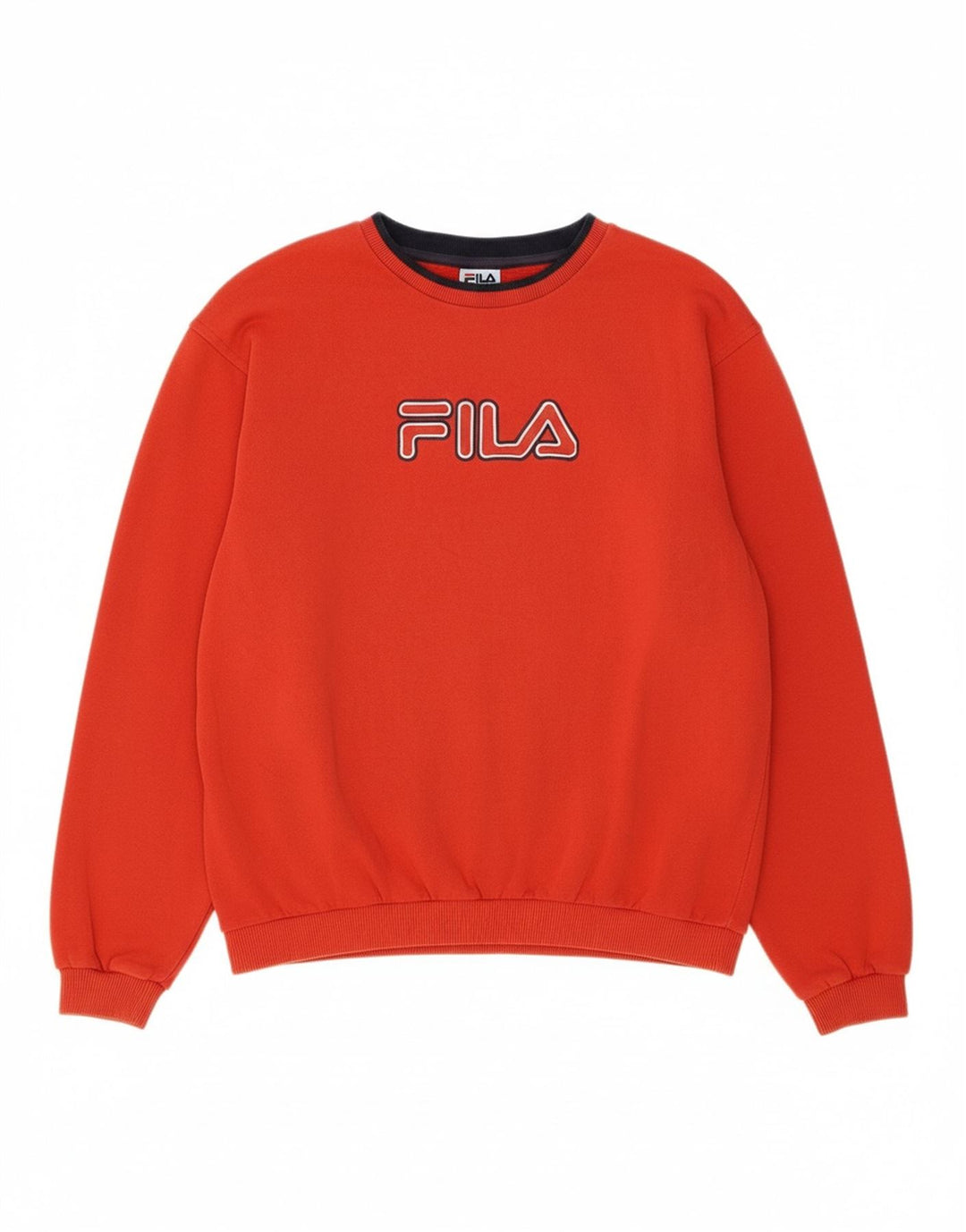 FILA Boys Graphic Sweatshirt Jumper 15-16 Anos XL Vermelho Algodão