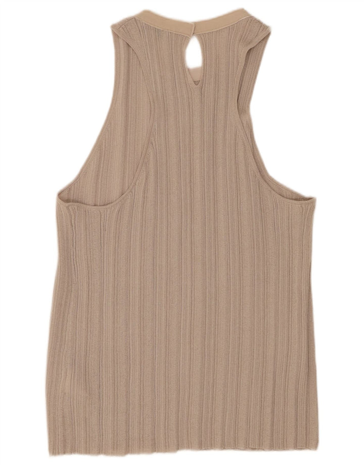 Cos Womens Vest Top UK 16 Grande Acetato Cinza