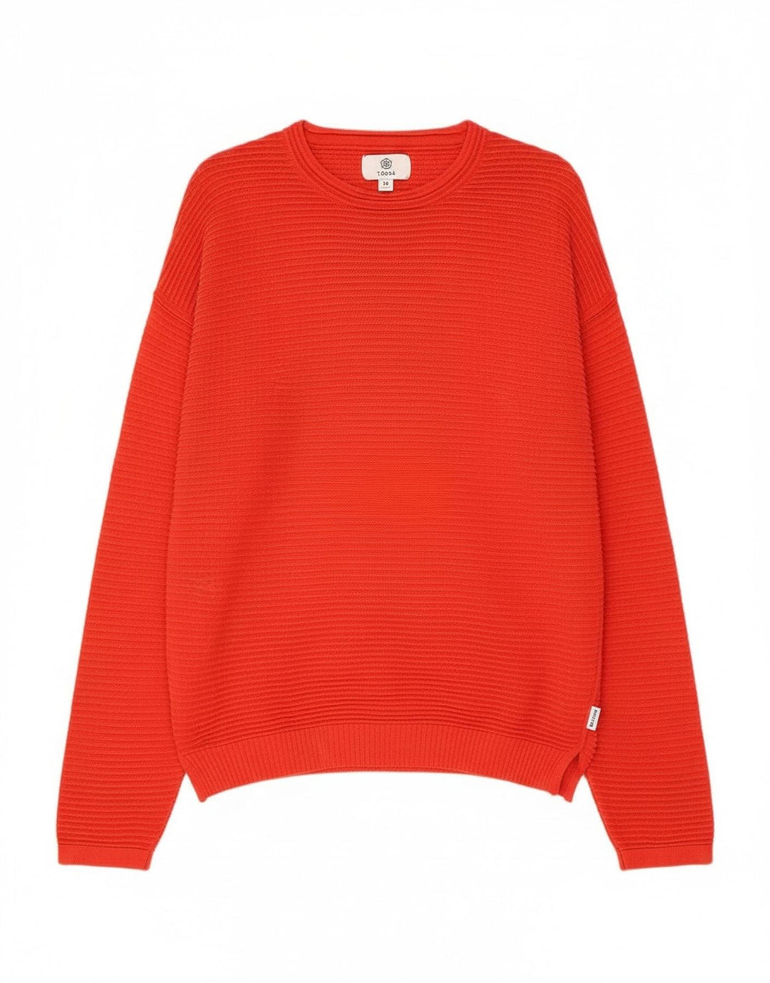 Suéter feminino Tog 24 com gola redonda UK 10 pequeno vermelho