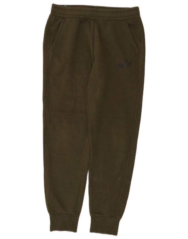 Calça de treino masculina Puma Joggers médio cáqui algodão