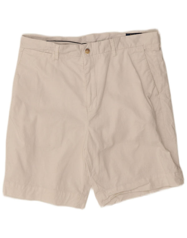 Polo Ralph Lauren Masculino Stretch Classic Fit Chino Shorts W34 Grande Branco