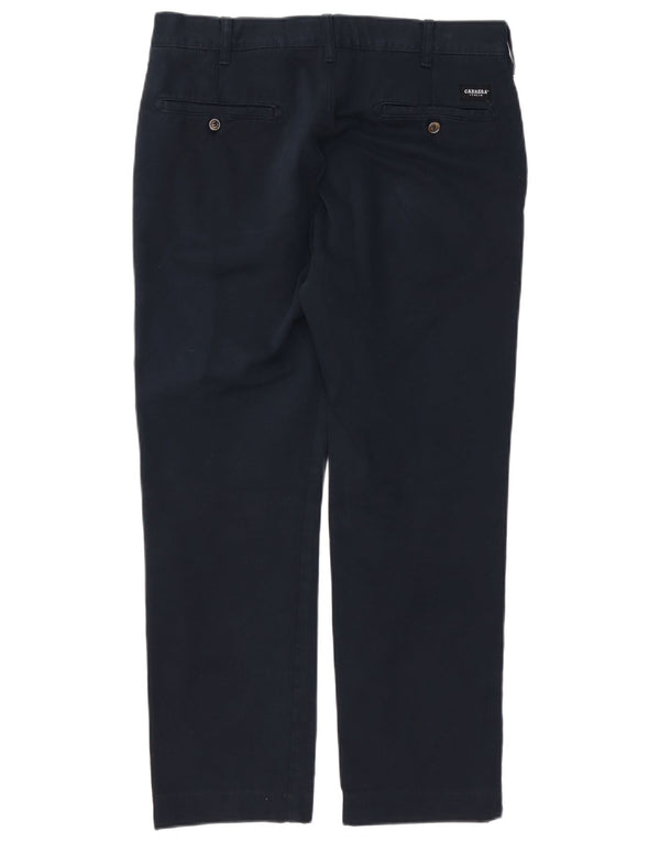 Calça Chino Carrera Masculina Reta IT 48 Médio W33 L29 Algodão Azul Marinho