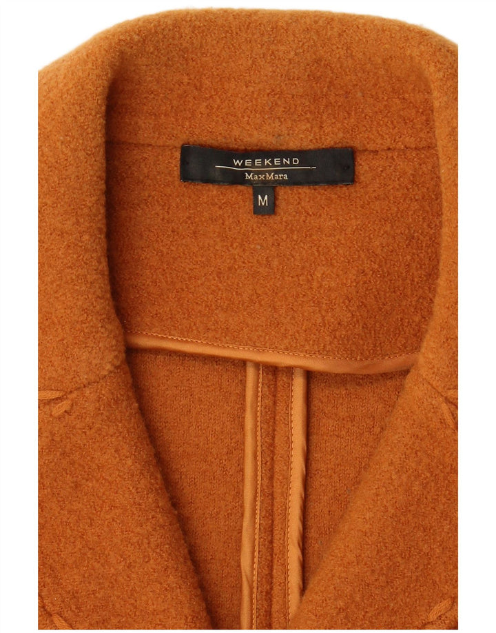 Max Mara Jaqueta Blazer Feminina Weekend 2 Botões Reino Unido 12 Médio Laranja