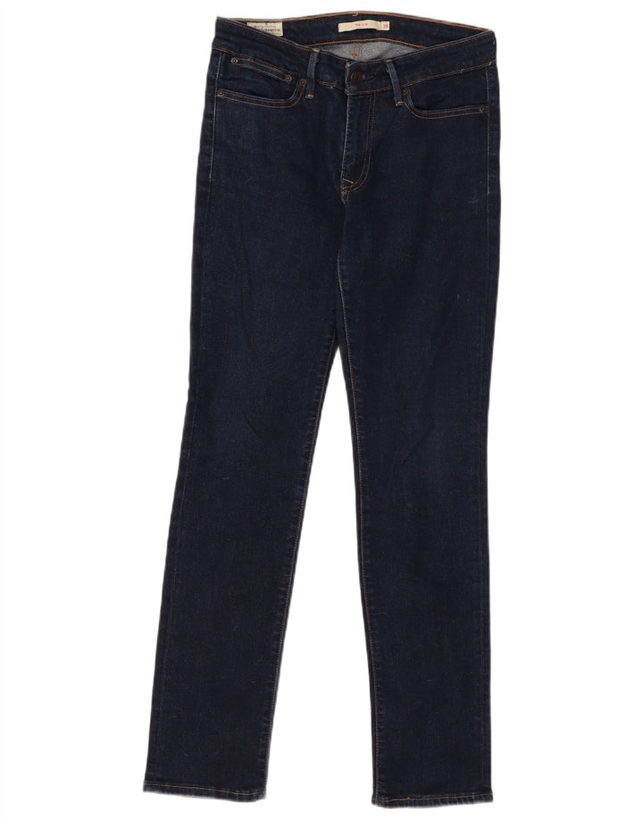 Calça jeans feminina Levi's 712 Slim W28 L30 azul marinho algodão