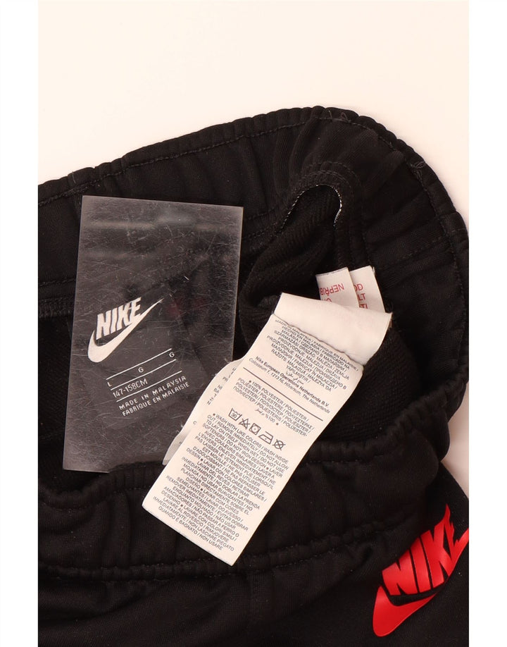 NIKE Meninos Calças de treino Joggers 12-13 anos Grande Poliéster Preto