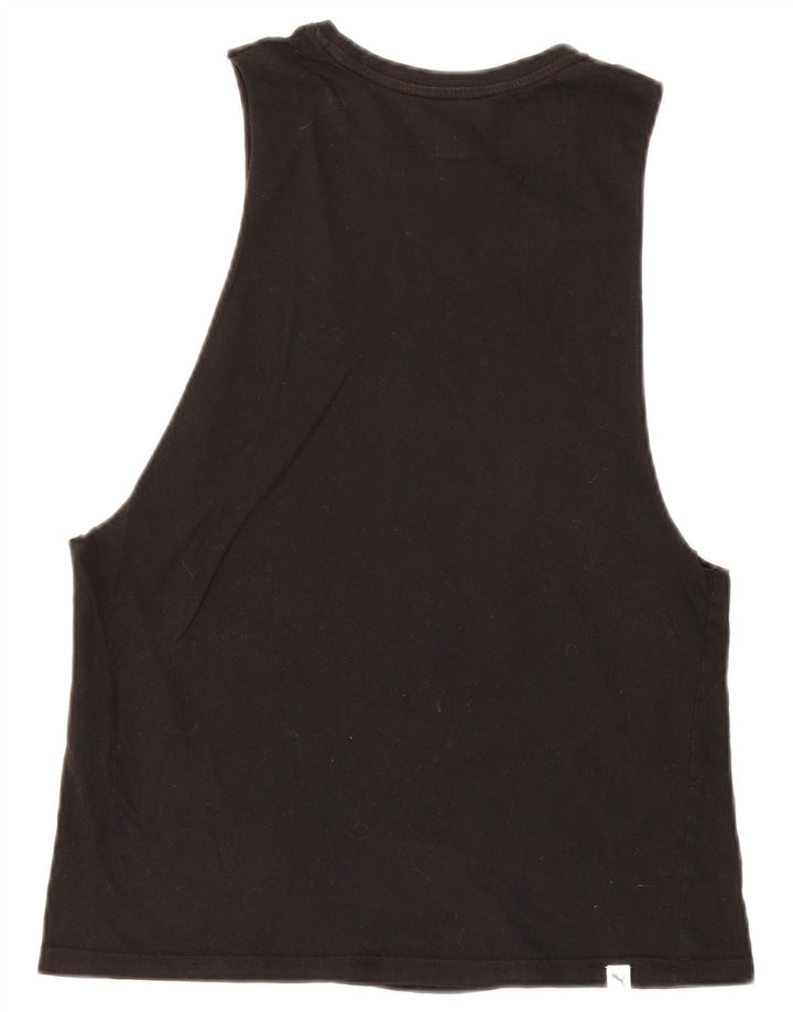 Puma Womens Graphic Vest Top Reino Unido 8 Pequeno Preto