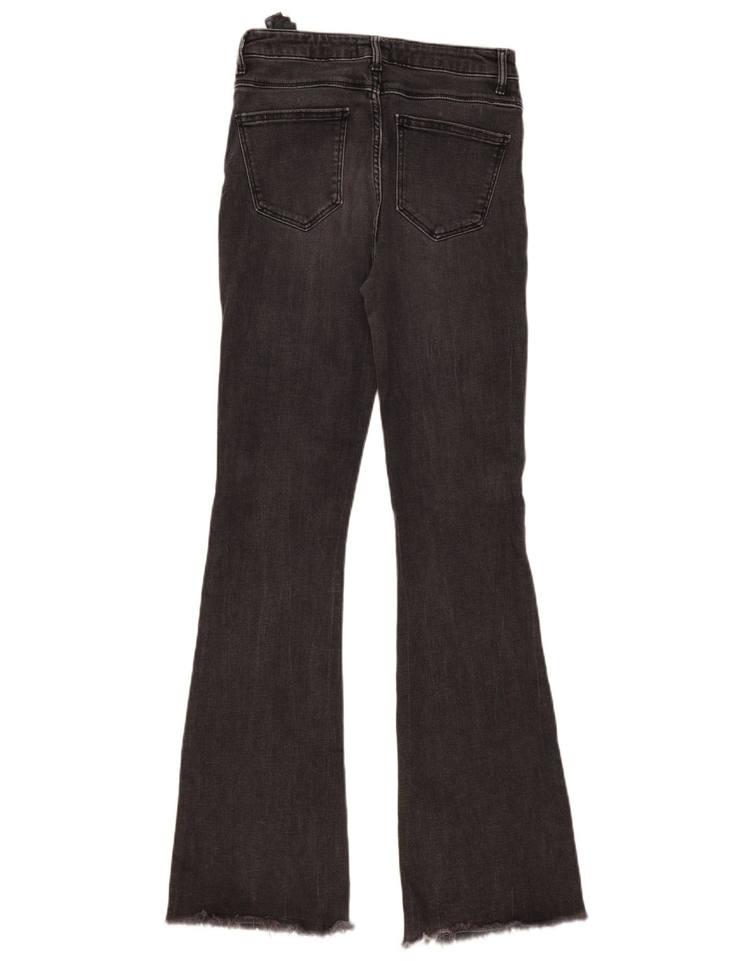 Zara Jeans feminino queimado EU 38 pequeno W28 L34 algodão cinza