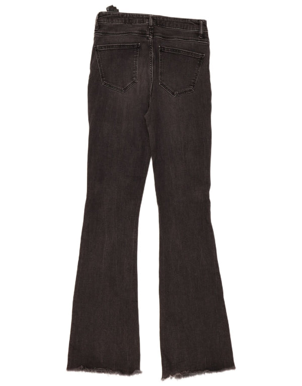 Zara Womens Flared Jeans EU 38 Small W28 L34 Grey Cotton