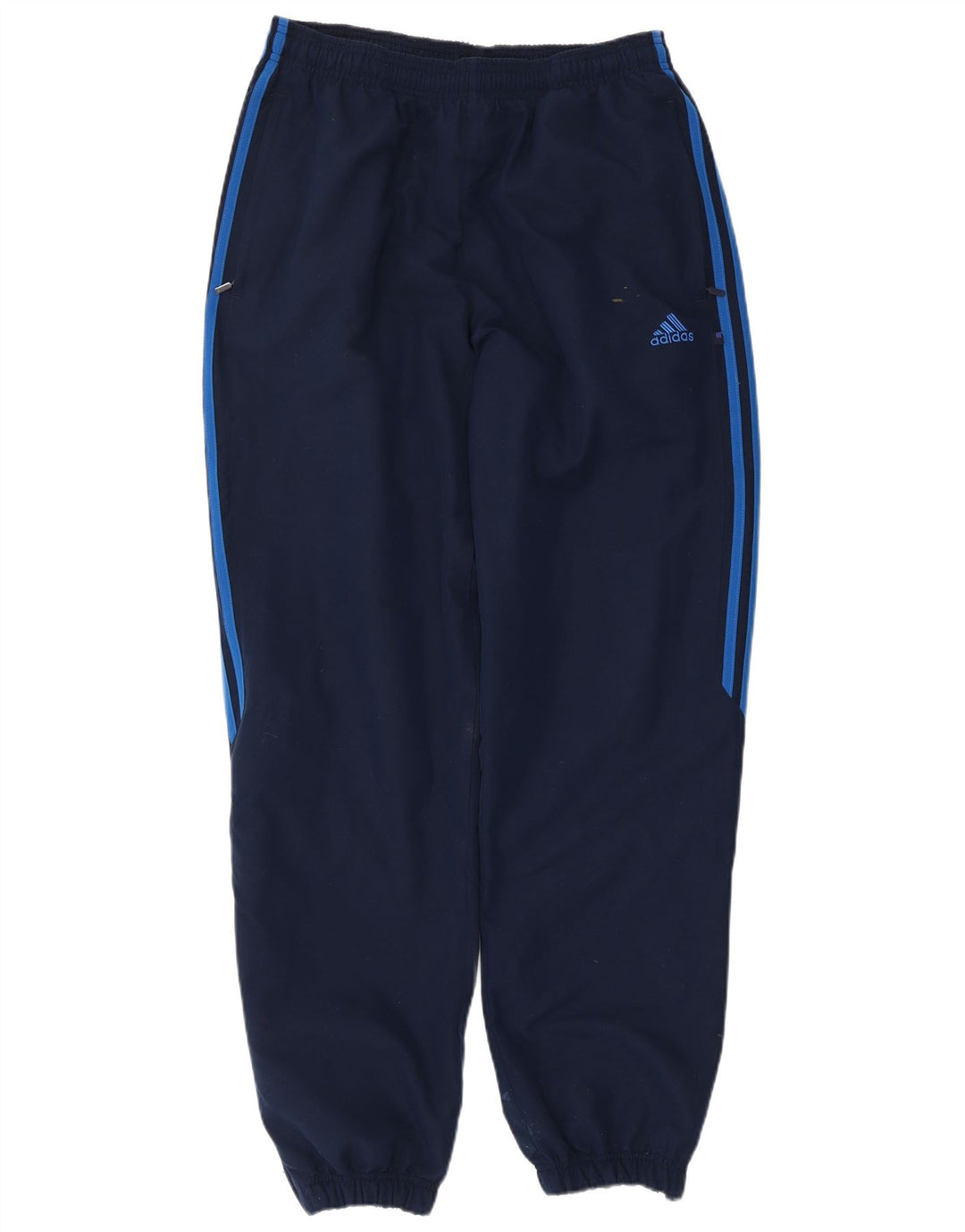 Calça de treino masculina Adidas Joggers grande poliéster azul marinho