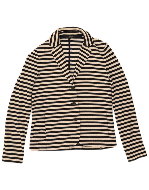 Max Mara Jaqueta Blazer Feminina Weekend Reino Unido 12 Médio Azul Marinho Náutico