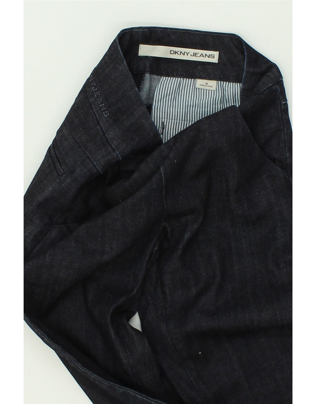DKNY Womens Straight Jeans W25 L29  Navy Blue Cotton Vintage Dkny and Second-Hand Dkny from Messina Hembry 
