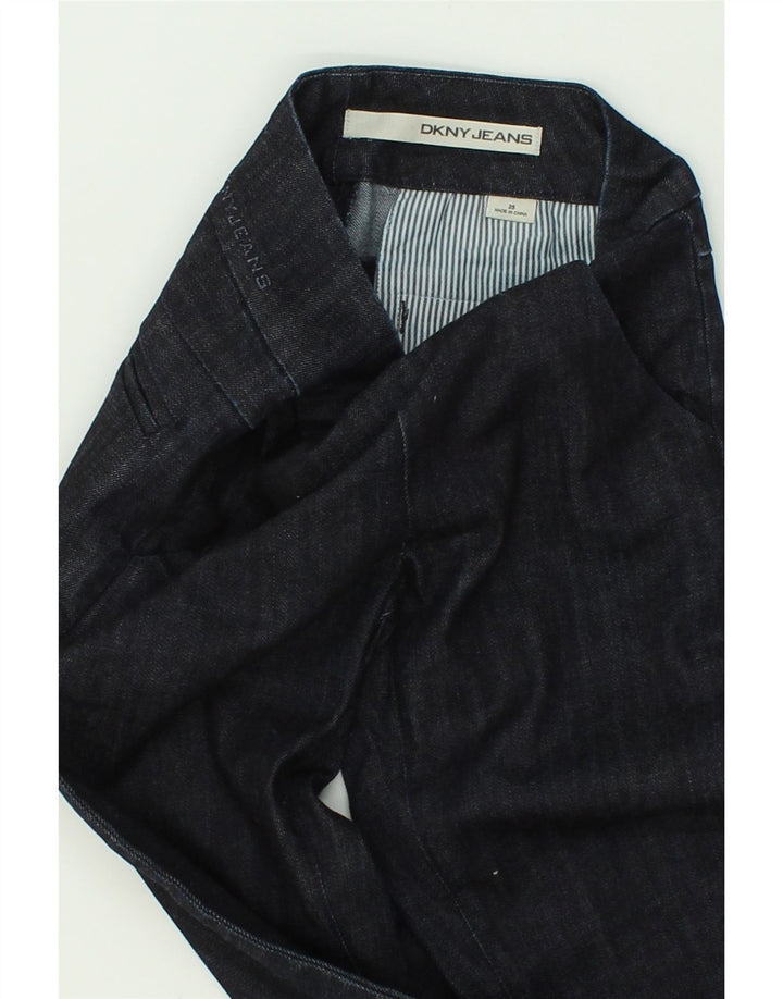 DKNY Womens Straight Jeans W25 L29  Navy Blue Cotton Vintage Dkny and Second-Hand Dkny from Messina Hembry 