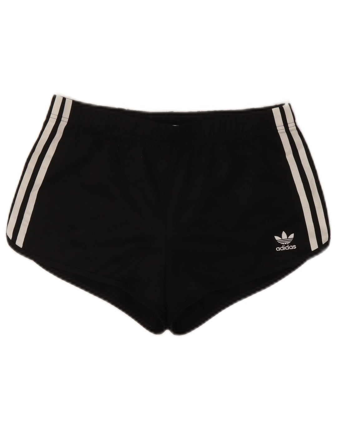 Shorts esportivos femininos Adidas UK 8 pequeno poliéster preto