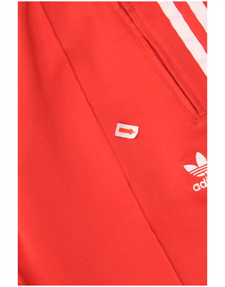 Calças de treino femininas ADIDAS UK 8 pequenas de algodão vermelho