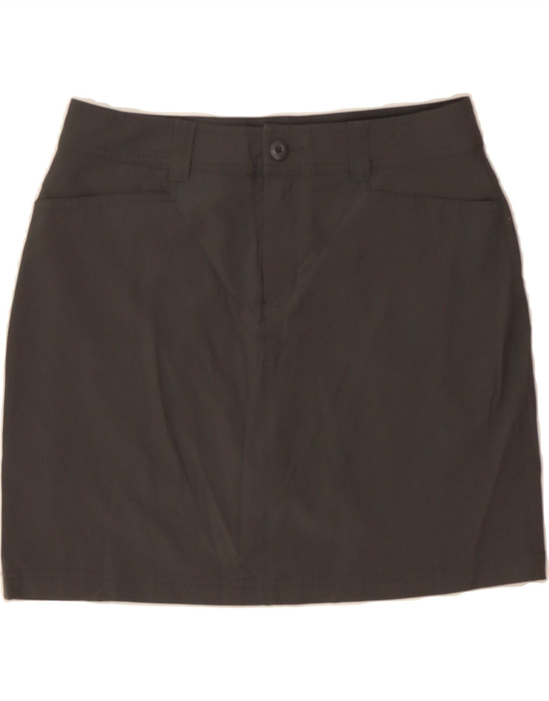 EDDIE BAUER Womens Mini Skirt US 6 Medium W32 Grey Polyester Vintage Eddie Bauer and Second-Hand Eddie Bauer from Messina Hembry 