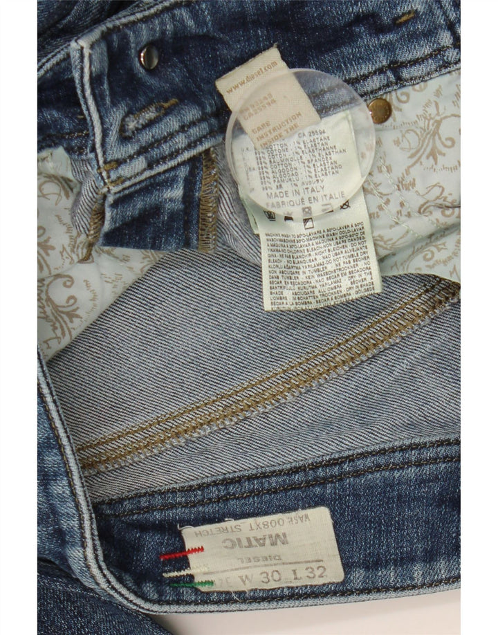 Diesel Feminino Matic Slim Jeans W30 L32 Azul Algodão