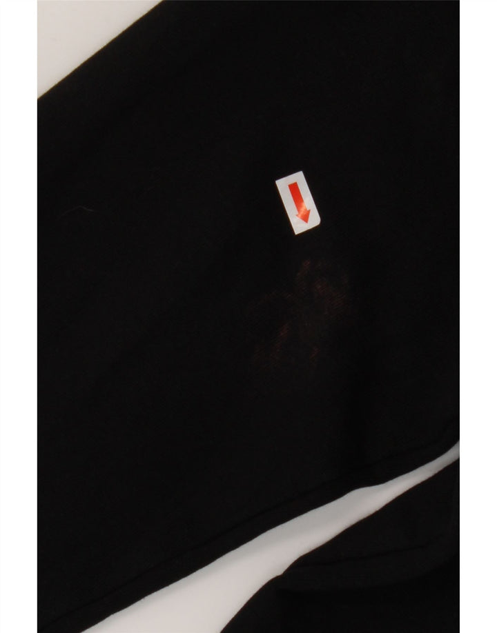 FILA moletom gráfico feminino jumper UK 16 grande algodão preto
