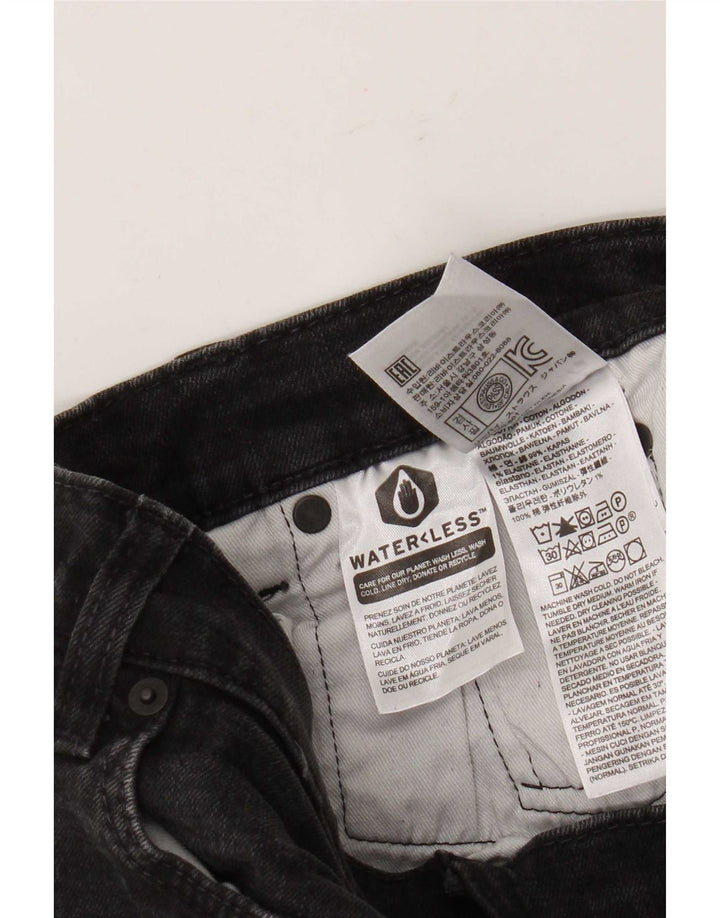 Levi's Mens Slim Jeans W30 L29 Algodão Preto