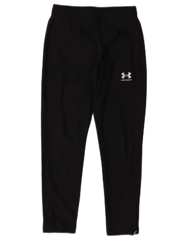 Under Armour Girls Calças de treino 7-8 anos poliéster preto pequeno