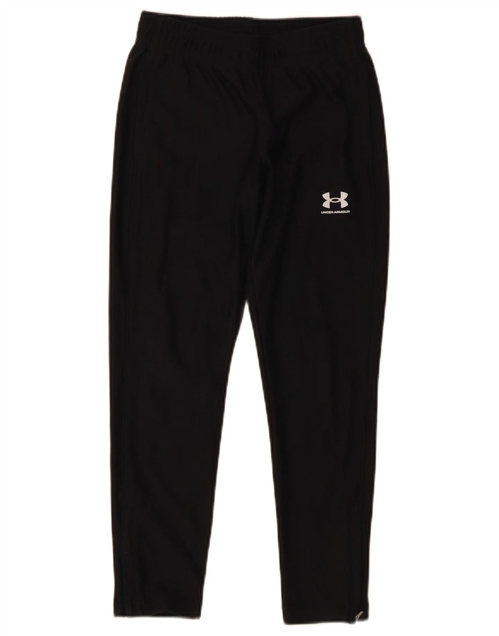 Under Armour Girls Calças de treino 7-8 anos poliéster preto pequeno