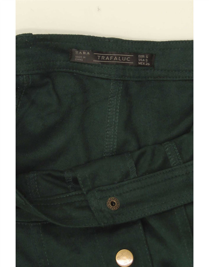 Zara Womens Trafaluc Mini Saia Pequena W26 Verde