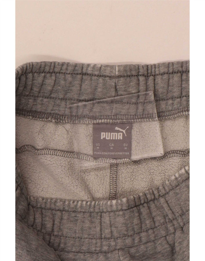Calça de treino masculina Puma Joggers cinza médio manchado
