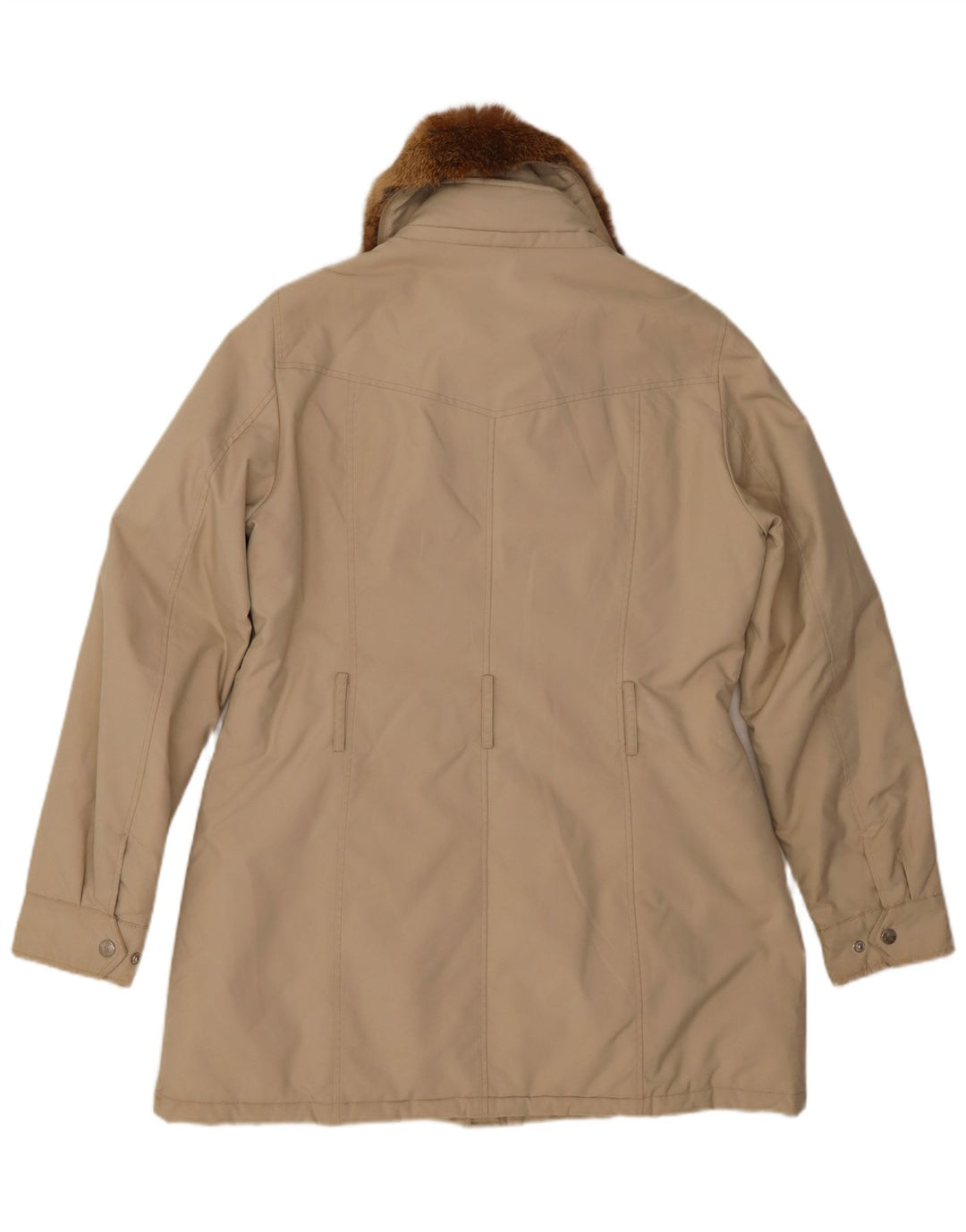 Casaco corta-vento feminino REFRIGUE UK 18 XL poliéster bege